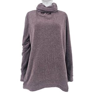 Nike Funnel Neck Fleece Pullover Jacket Purple L